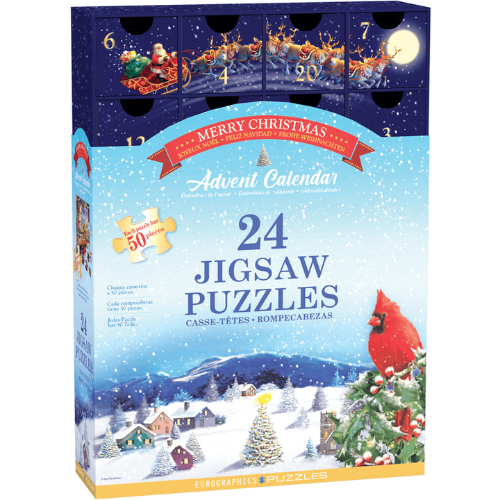 Merry Christmas - Advent Calendar (24x50 pcs) CASSE-TÊTE - 50 - 99 morceaux