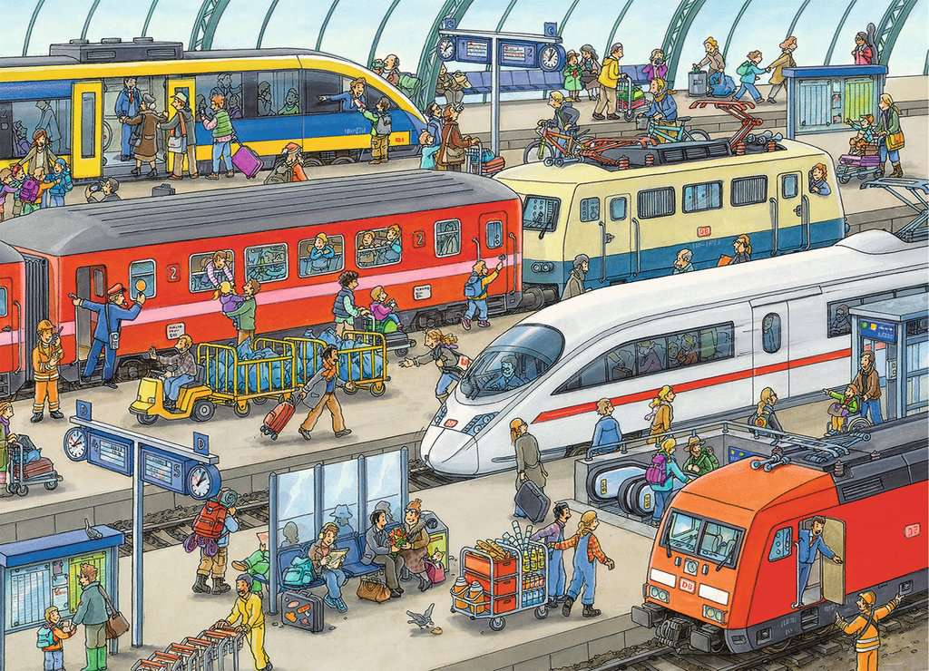 Puzzle 60: La gare CASSE-TÊTE - 50 - 99 morceaux