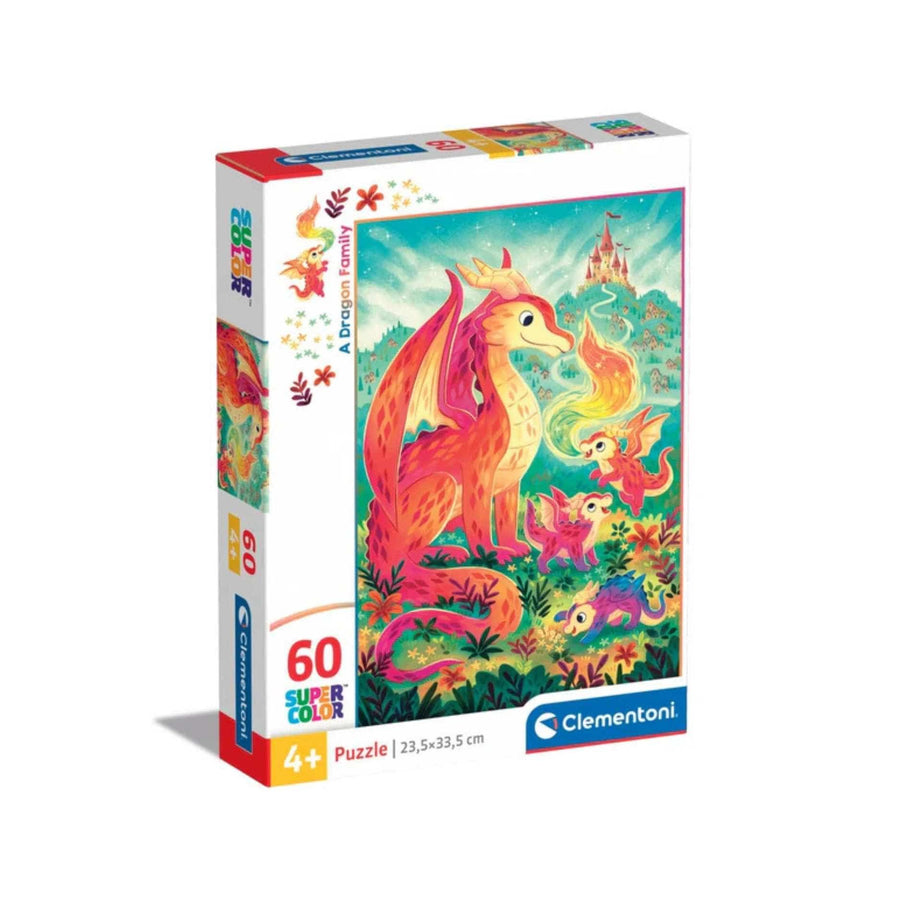 Une famille dragons (60 pcs) CASSE-TÊTE - 50 - 99 morceaux