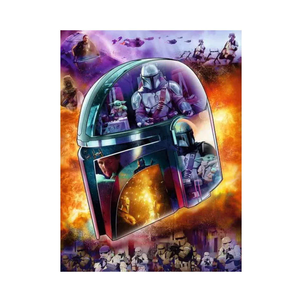 Star Wars: The Mandalorian: Helmet Shaped (770 pcs) CASSE-TÊTE - 600 - 900 morceaux