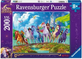 Casse-tête, Unicorn Academy - The Magic of Unicorn Academy (200 pcs XXL) CASSE-TÊTE - 200 - 275 morceaux