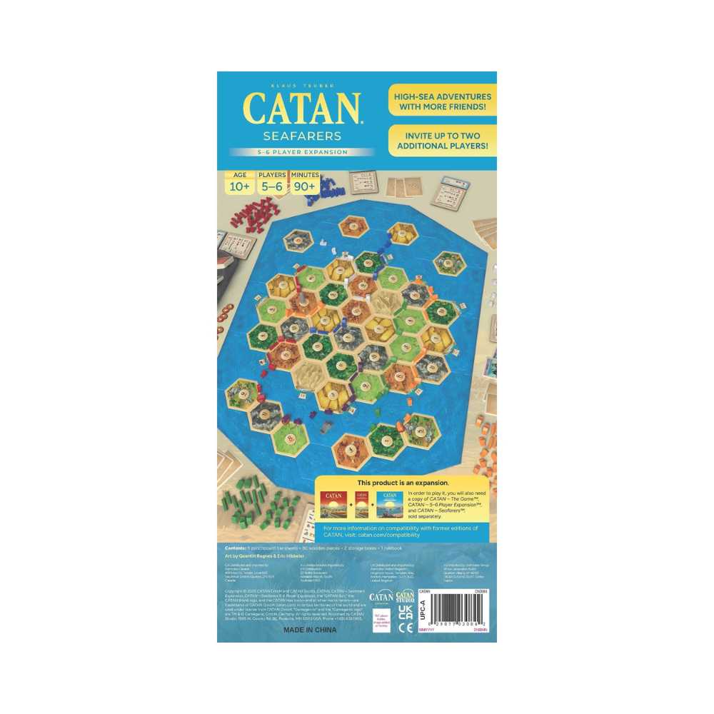 CATAN Exp: Seafarers 5-6 Players - 6th Edition (EN) JEUX - Stratégie - Stratégie léger