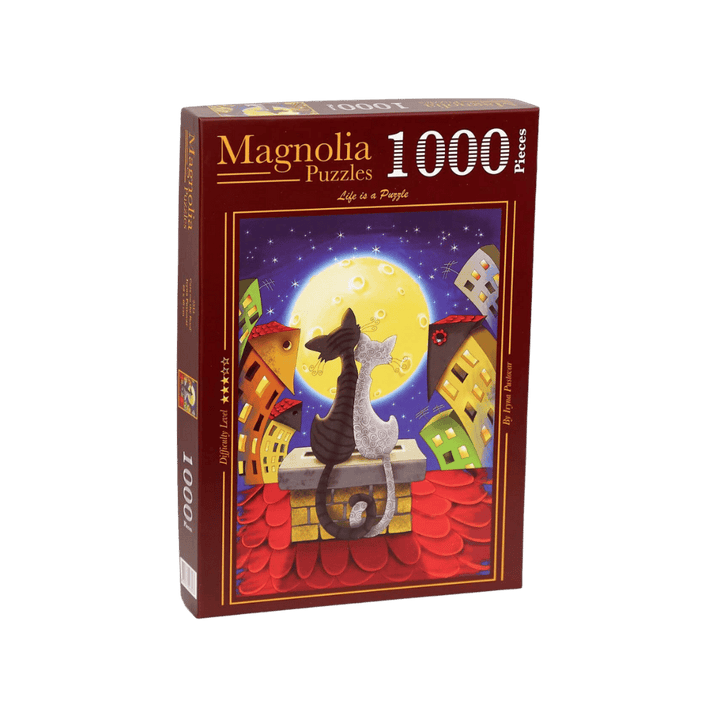 Cats on the Roof (Puzzle 1000 pcs) CASSE-TÊTE - 1000 morceaux
