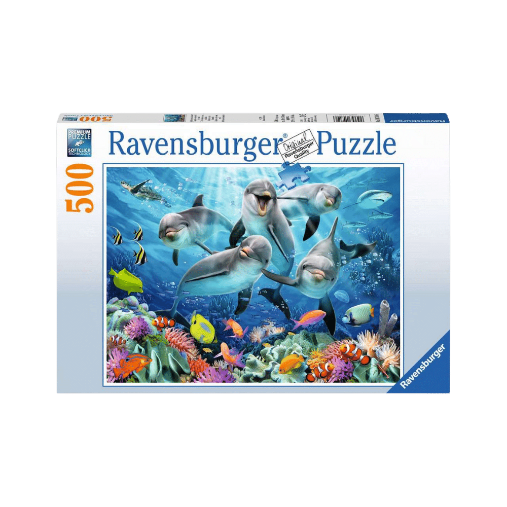 Dolphins in the Coral Reef (500 pc)