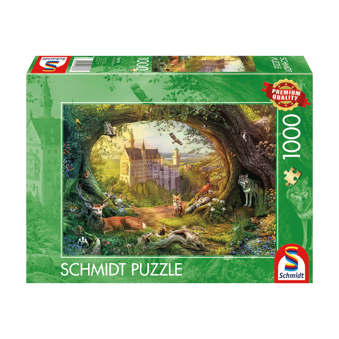 Château de conte de fées dans la forêt magique (1000 pcs) CASSE-TÊTE - 1000 morceaux