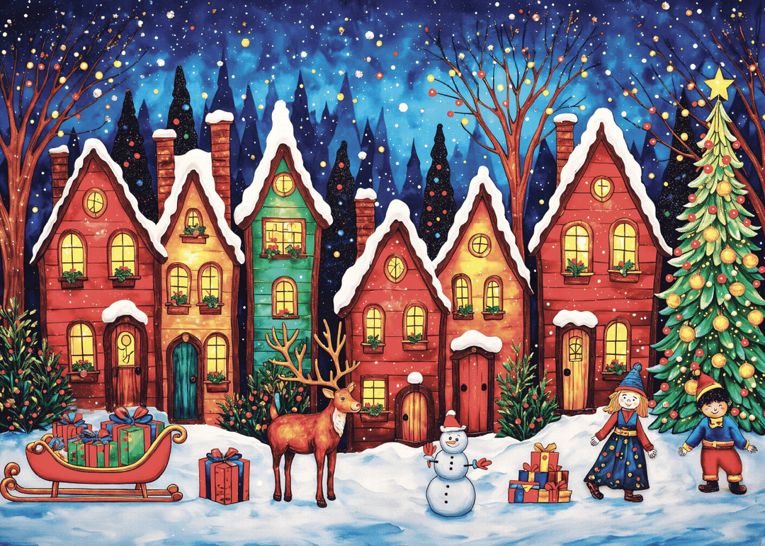 Christmas Night (1000 pcs) CASSE-TÊTE - 1000 morceaux