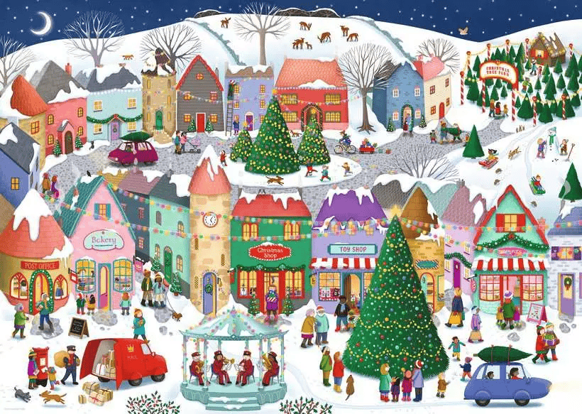 Christmas Town (1000 pcs) CASSE-TÊTE - 1000 morceaux