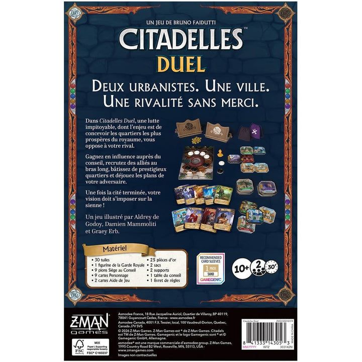 Citadelles Duel (FR) JEUX - Deux joueurs
