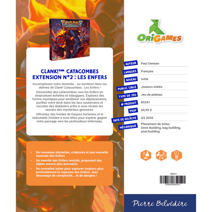 Clank! catacombes ext. 2 - Les enfers (FR) JEUX - Stratégie - Stratégie intermédiaire