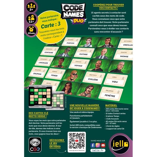 Codenames Duo (FR) JEUX - Ambiance-Party