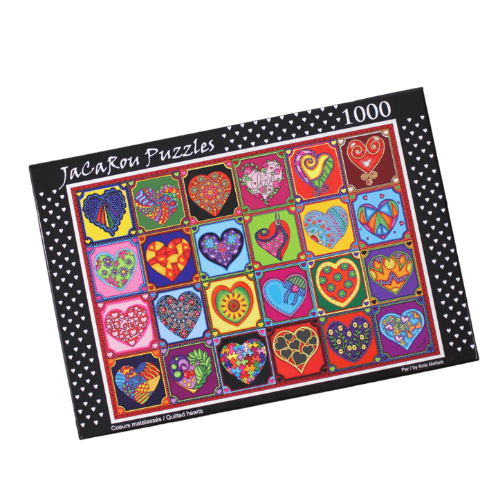 Coeurs matelassés | Quilted Hearts (Puzzle 1000 pcs) CASSE-TÊTE - 1000 morceaux
