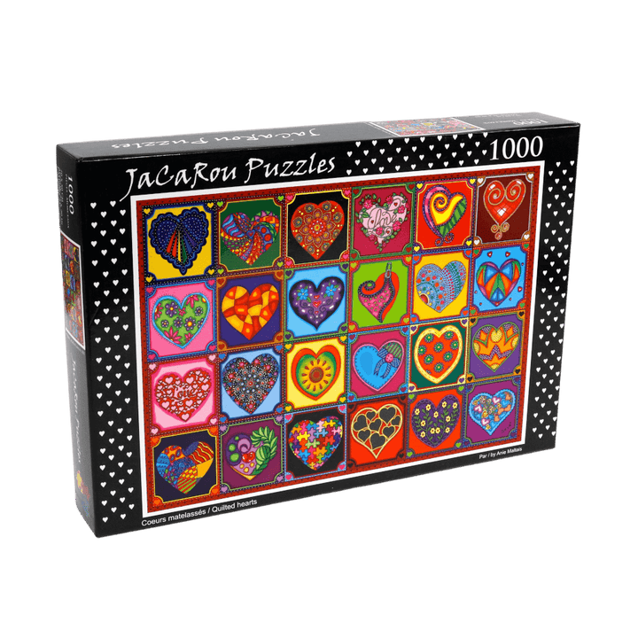 Coeurs matelassés | Quilted Hearts (Puzzle 1000 pcs) CASSE-TÊTE - 1000 morceaux
