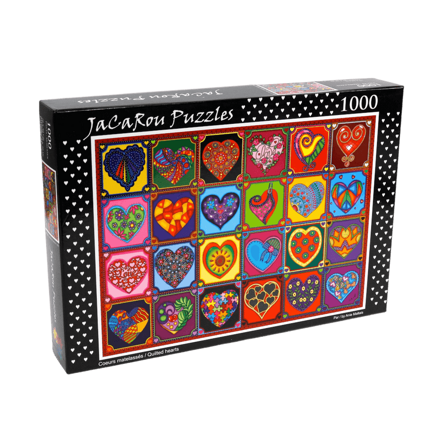 Coeurs matelassés | Quilted Hearts (Puzzle 1000 pcs) CASSE-TÊTE - 1000 morceaux