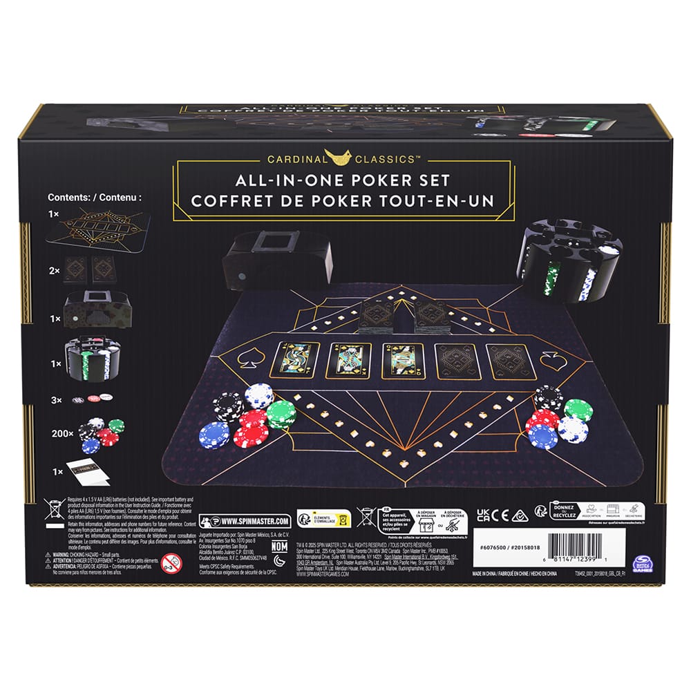 Coffret de Poker Tout-en-un (ML) JEUX - Classiques