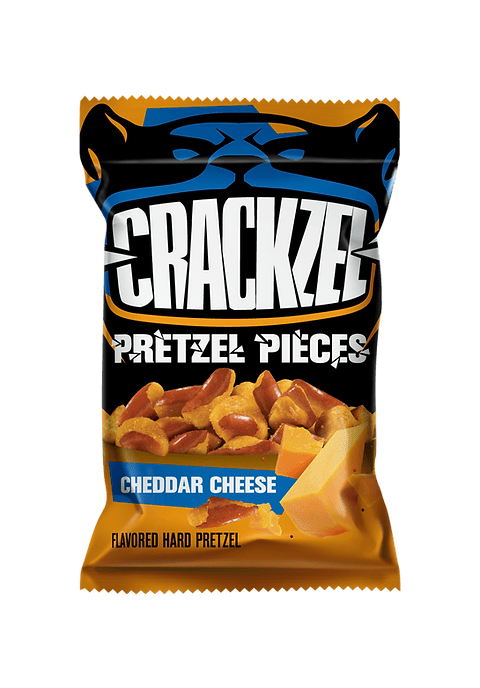 Crackzel - Pièces de bretzel - Cheddar (85 g) Confiseries