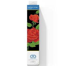 Corsage Rose Rouge 35x50 Diamond Dotz PASSE-TEMPS - Broderie diamant