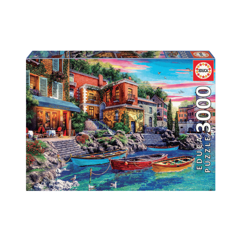 Coucher de soleil à Côme | Sunset in Como (Puzzle 3000 pcs) CASSE-TÊTE - 3000 morceaux
