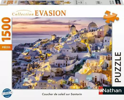 Coucher de soleil sur Santorin (1500 pcs) CASSE-TÊTE - 1500 morceaux