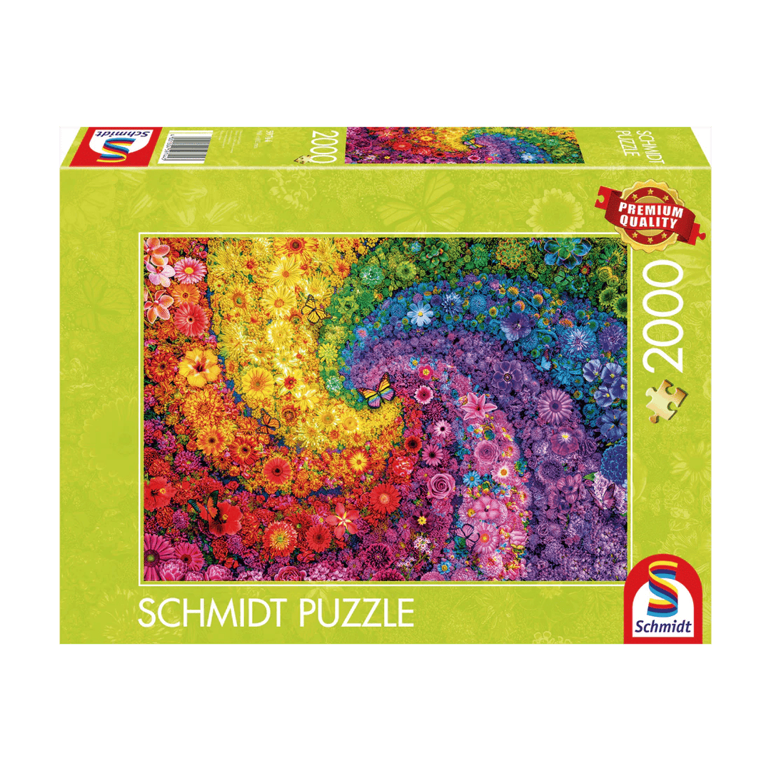 Couleurs tourbillonnantes floraison (2000 pcs) CASSE-TÊTE - 2000 morceaux