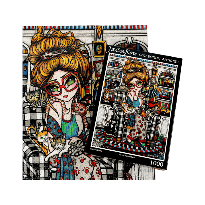 Crazy Cat Lady (Puzzle 1000 pcs) CASSE-TÊTE - 1000 morceaux
