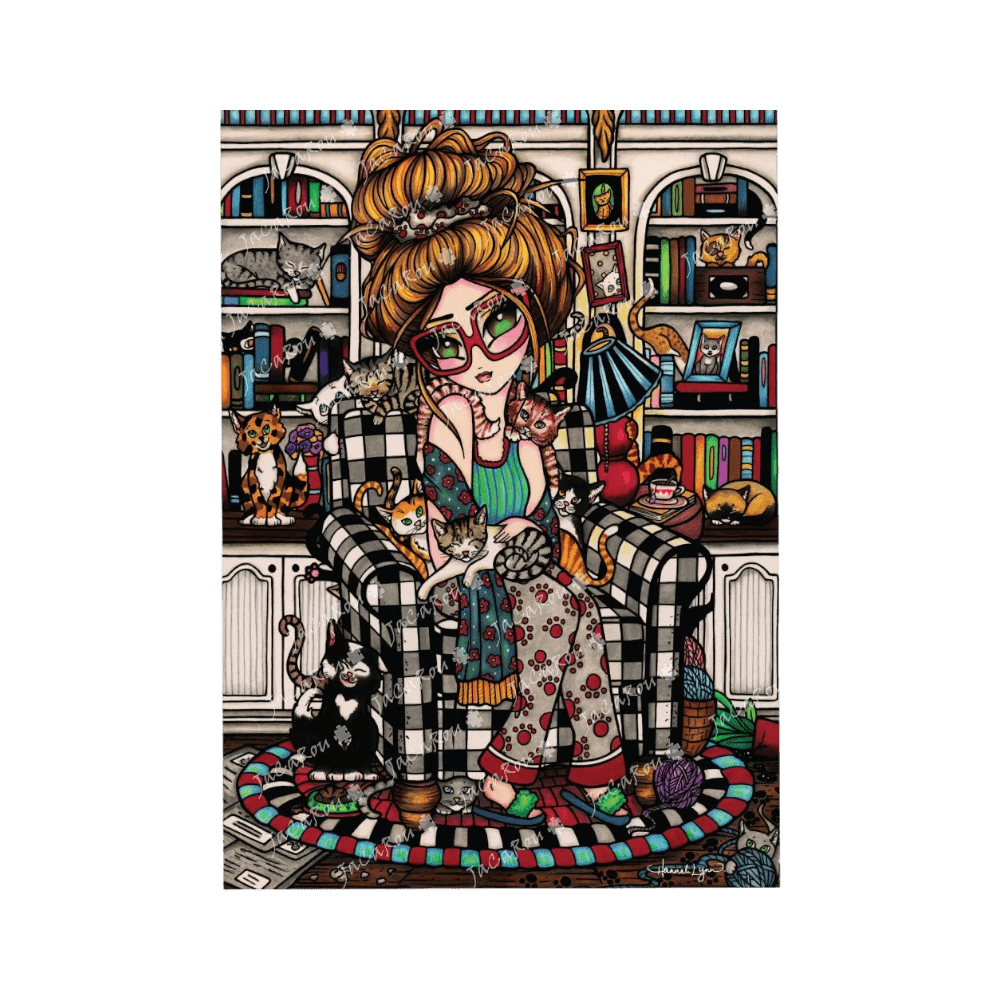 Crazy Cat Lady (Puzzle 1000 pcs) CASSE-TÊTE - 1000 morceaux