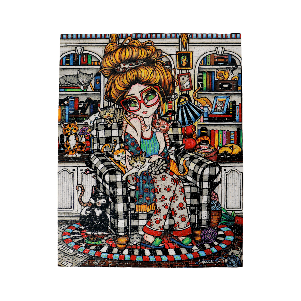 Crazy Cat Lady (Puzzle 1000 pcs) CASSE-TÊTE - 1000 morceaux
