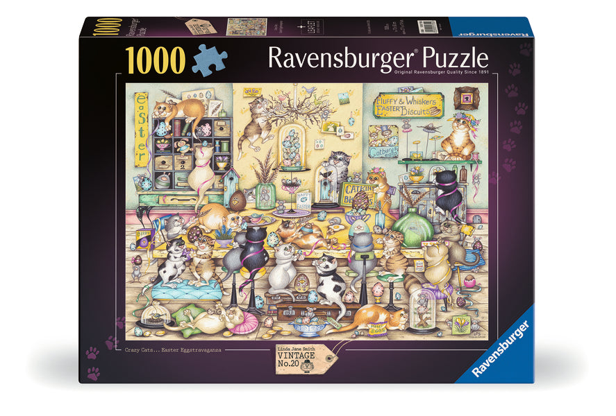 Crazy Cat's Easter Eggstravaganza (1000pcs) CASSE-TÊTE - 1000 morceaux