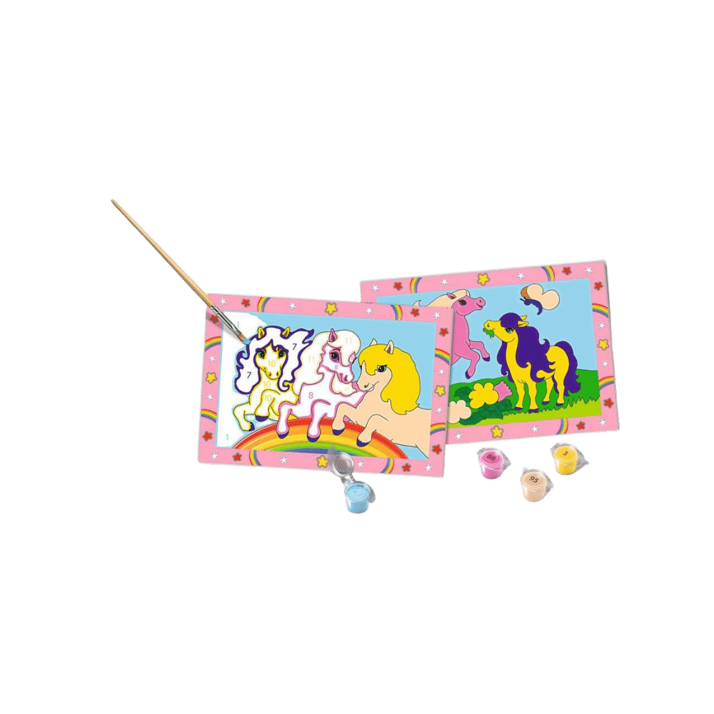 CreArt Jr: Prancing Ponies (2 images) PASSE-TEMPS - Peinture à numéro