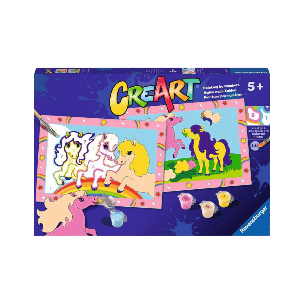 CreArt Jr: Prancing Ponies (2 images) PASSE-TEMPS - Peinture à numéro