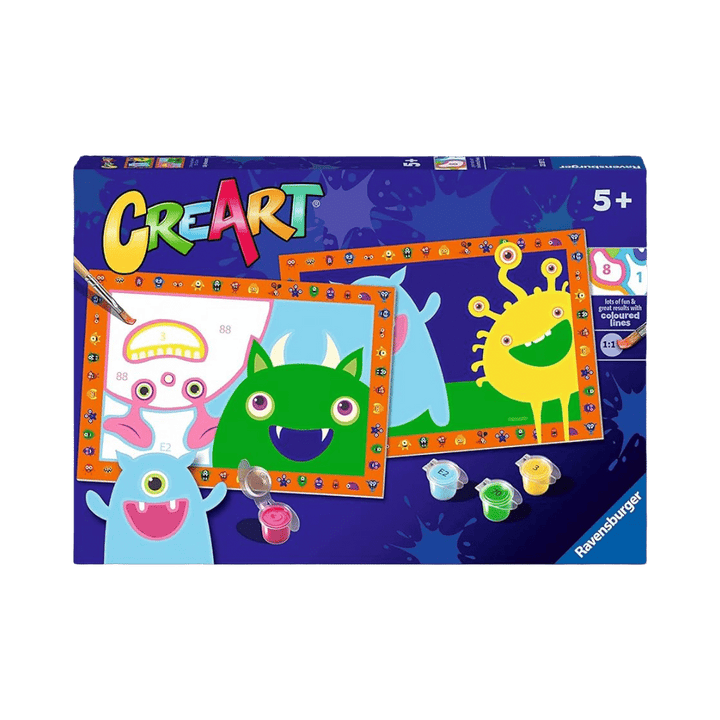 CreArt Jr: Silly Monsters (2 images) PASSE-TEMPS - Peinture à numéro