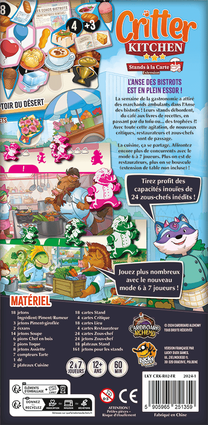 Critter Kitchen: Ext. Stands à la Carte (FR) JEUX - Stratégie - Stratégie léger