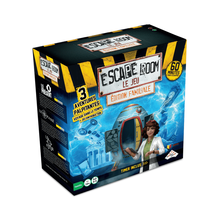Escape Room voyage dans le temps coffret 3 jeux, jeu de société