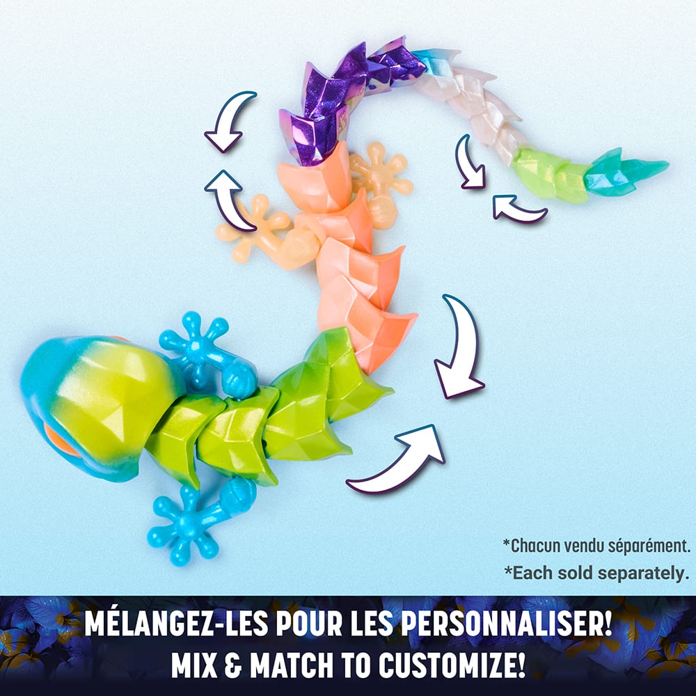 CrystaLynx - Figurine articulée gecko à collectionner de 24,5 cm (assortiment) PASSE-TEMPS - Jouets