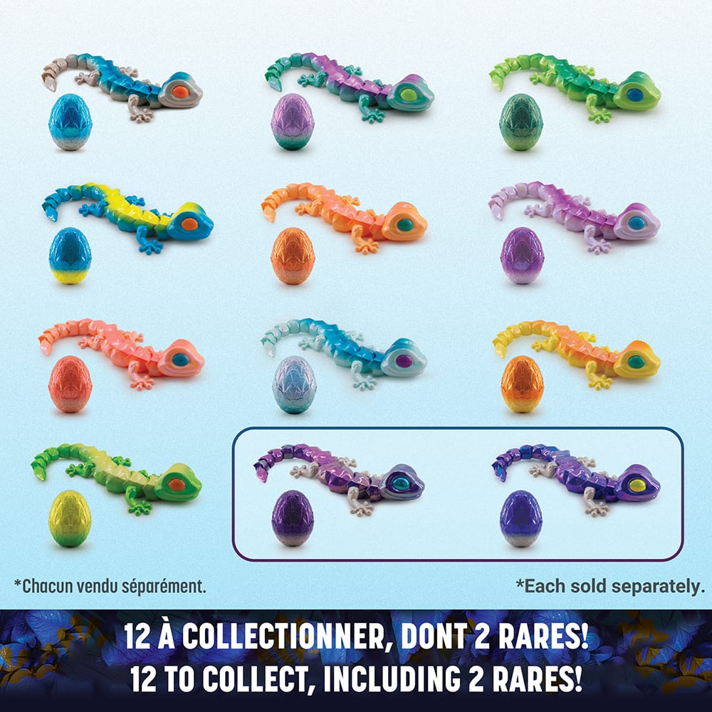 CrystaLynx - Figurine articulée gecko à collectionner de 24,5 cm (assortiment) PASSE-TEMPS - Jouets