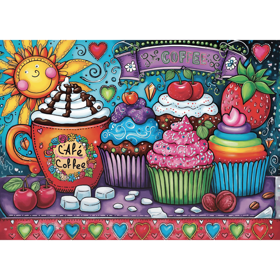 Cupcakes &amp; Coffee (1000pcs) CASSE-TÊTE - 1000 morceaux