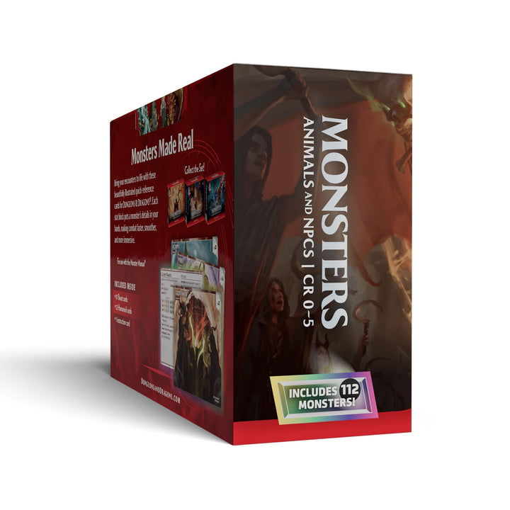 D&amp;D Dungeons &amp; Dragons: RPG Reference Cards Monsters, Animals and NPCS (EN) JEUX - Dés et jeux de rôles - Dongeons &amp; Dragons