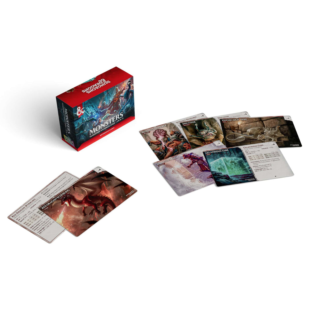 D&amp;D Dungeons &amp; Dragons: RPG Reference Cards Monsters Fearsome and Ferocious (EN) JEUX - Dés et jeux de rôles - Dongeons &amp; Dragons