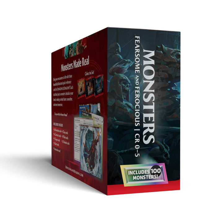 D&amp;D Dungeons &amp; Dragons: RPG Reference Cards Monsters Fearsome and Ferocious (EN) JEUX - Dés et jeux de rôles - Dongeons &amp; Dragons
