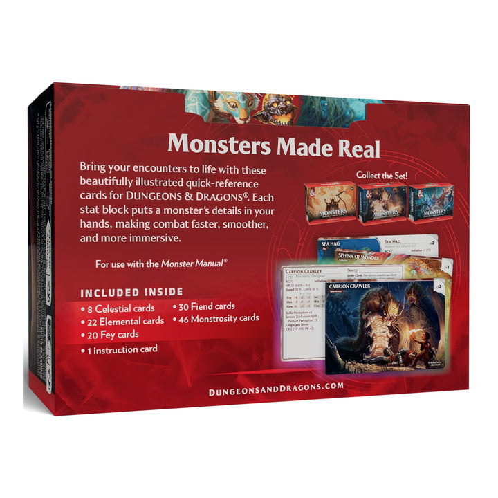D&amp;D Dungeons &amp; Dragons: RPG Reference Cards Monsters Mystical and Menacing (EN) JEUX - Dés et jeux de rôles - Dongeons &amp; Dragons