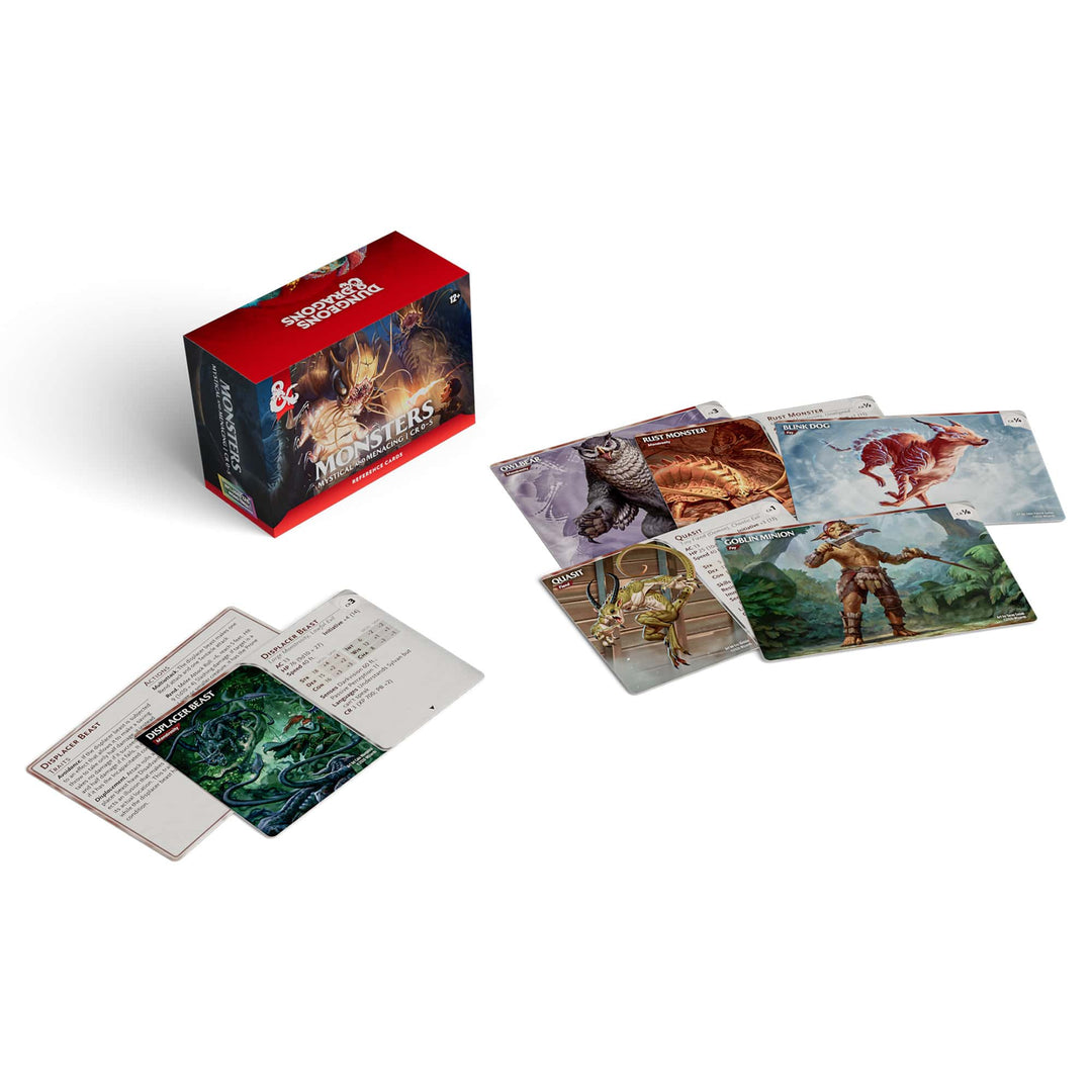 D&amp;D Dungeons &amp; Dragons: RPG Reference Cards Monsters Mystical and Menacing (EN) JEUX - Dés et jeux de rôles - Dongeons &amp; Dragons