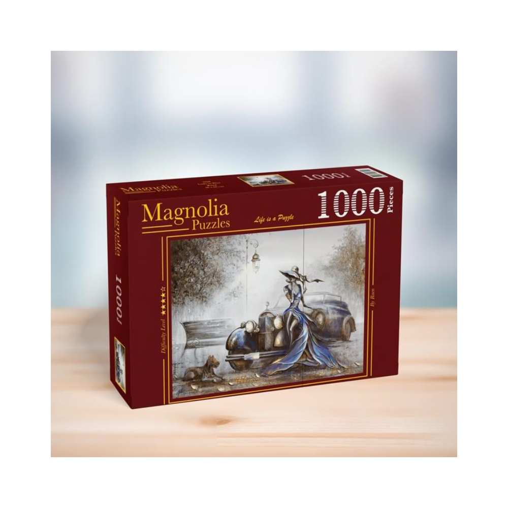 Dame en bleue ( 1000 pcs) CASSE-TÊTE - 1000 morceaux