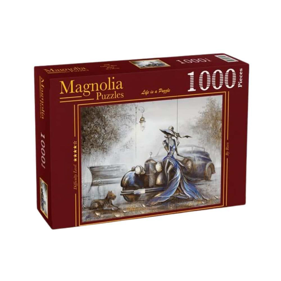 Dame en bleue ( 1000 pcs) CASSE-TÊTE - 1000 morceaux