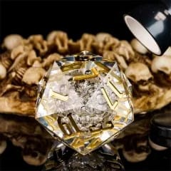 Dé 55mm D20: Boule de crystal JEUX - Dés et jeux de rôles - Dés - Dés polyédriques