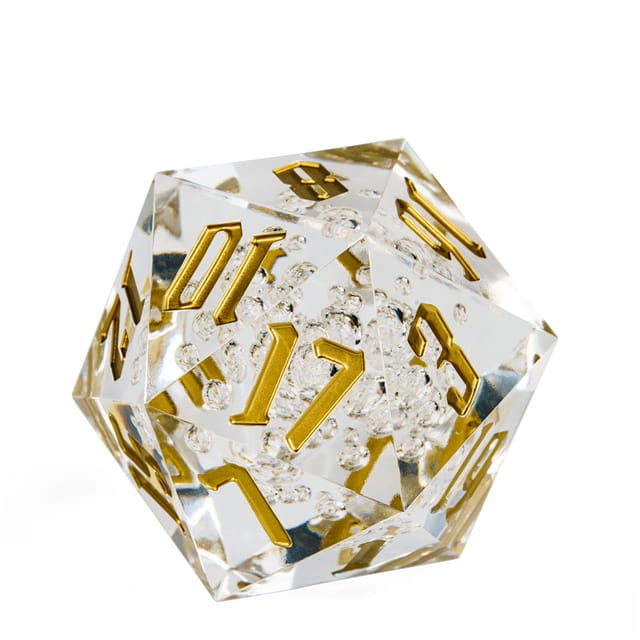 Dé 55mm D20: Boule de crystal JEUX - Dés et jeux de rôles - Dés - Dés polyédriques