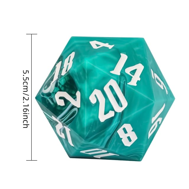 Dé 55mm D20: Chaleur de sable JEUX - Dés et jeux de rôles - Dés - Dés polyédriques