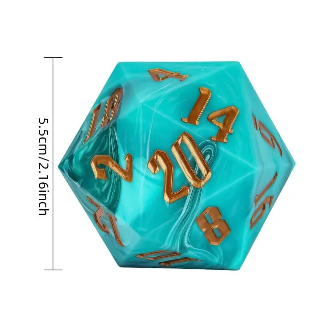Dé 55mm D20: Fancy Schmancy JEUX - Dés et jeux de rôles - Dés - Dés polyédriques
