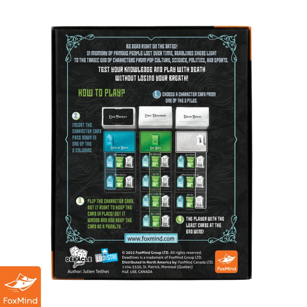 Deadlines (EN) JEUX - Ambiance-Party
