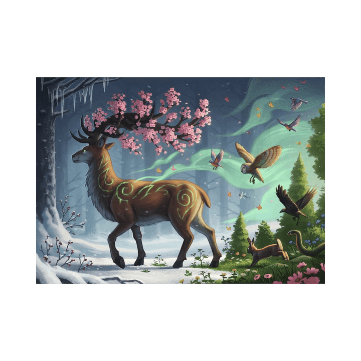 Deer of Spring (1000 pc) CASSE-TÊTE - 1000 morceaux