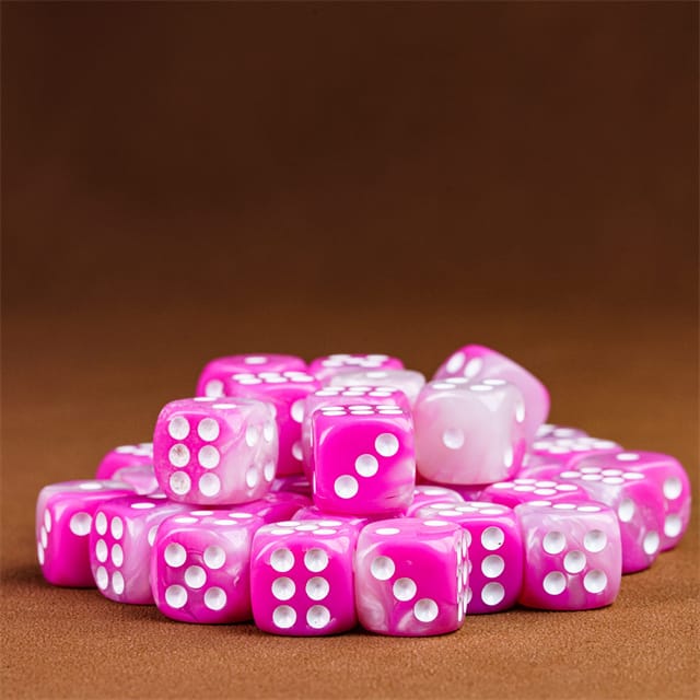 Dés 36D6: La vie en rose JEUX - Dés et jeux de rôles - Dés - Dés standards