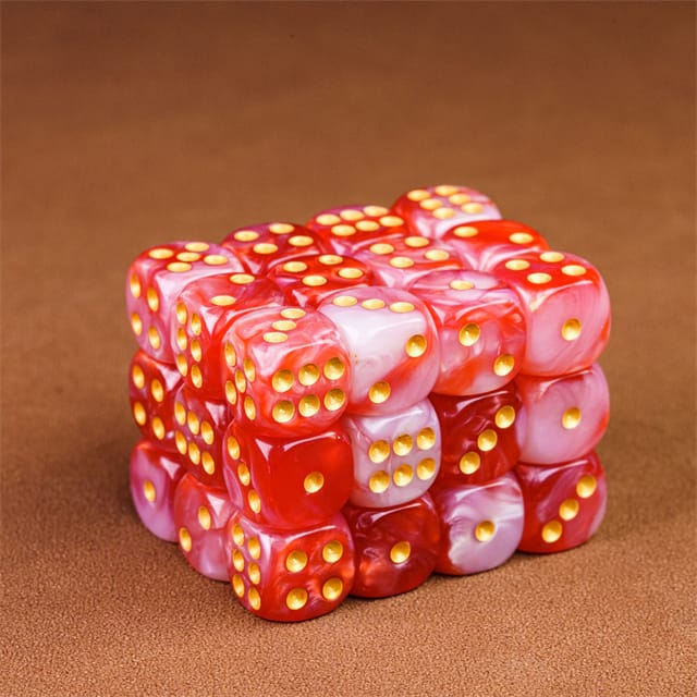 Dés 36D6: Ruby Rouge JEUX - Dés et jeux de rôles - Dés - Dés standards